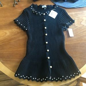 Moschino Knit Pearl Top